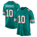 M.Dolphins #10 Jacob Rodriguez Player Aqua Alternate Home Game Ldoa Stitched Jerseys