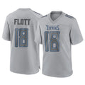 T.Titans #18 Cor'Dale Flott Player Gray Atmosphere Fashion Home Game Ldoa Stitched Jerseys