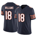 C.Bears #18 Caleb Williams Player Navy Vapor F.U.S.E. Limited Home Game Ldoa Stitched Jerseys