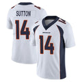 D.Broncos #14 Courtland Sutton Player White Vapor Untouchable Limited Home Game Ldoa Stitched Jerseys