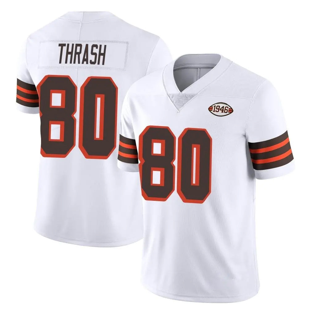 C.Browns #80 Jamari Thrash Player White Limited  Vapor 1946 Collection Alternate Game Ldoa Stitched Jerseys