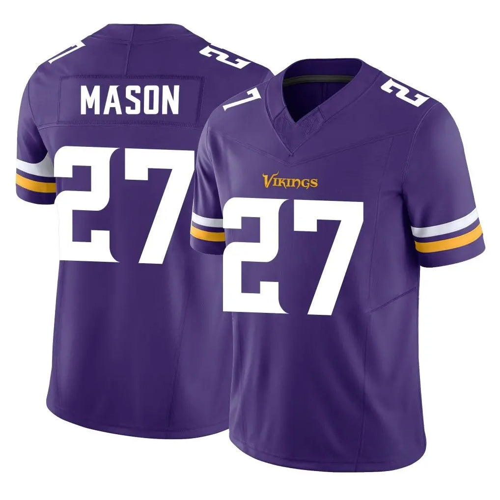M.Vikings #27 Jordan Mason Player Purple Limited Vapor F.U.S.E. Home Game Ldoa Stitched Jerseys