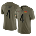 W.Commanders #4 Frankie Luvu Player Olive Salute To Service Limited Home Game Ldoa Stitched Jerseys
