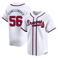 A.Braves #56 Spencer Schwellenbach Player White Limited Home Game Ldoa Stitched Jerseys