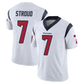 H.Texans #7 CJ Stroud Player White Limited Vapor Untouchable Home Game Ldoa Stitched Jerseys