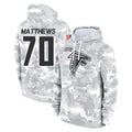 A.Falcons #70 Jake Matthews Player Arctic Camo Salute to Service Limited Hoodie Ldoa Stitched Jerseys