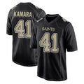 NO.Saints #41 Alvin Kamara Player Black Carbon Fashion Home Game Ldoa Stitched Jerseys