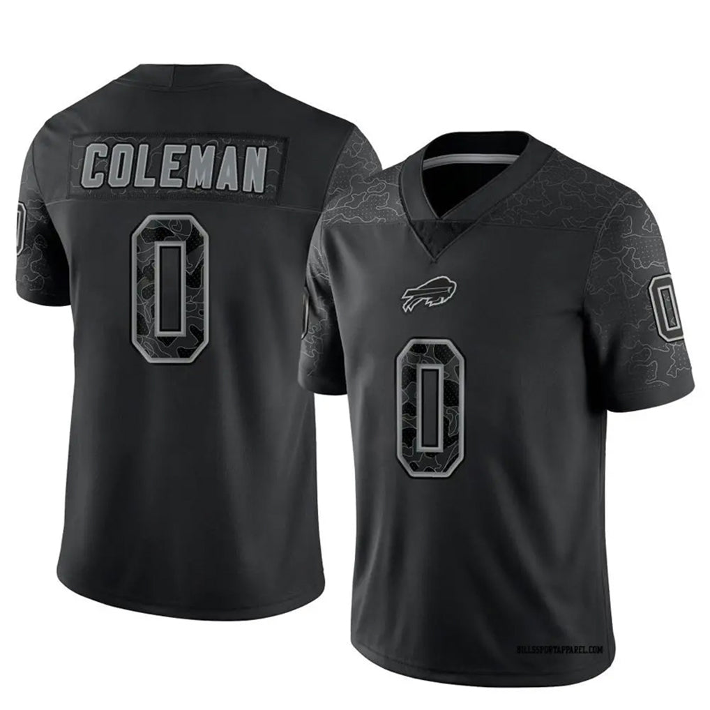 B.Bills #0 Keon Coleman Player Black RFLCTV Limited Ldoa Stitched Jerseys