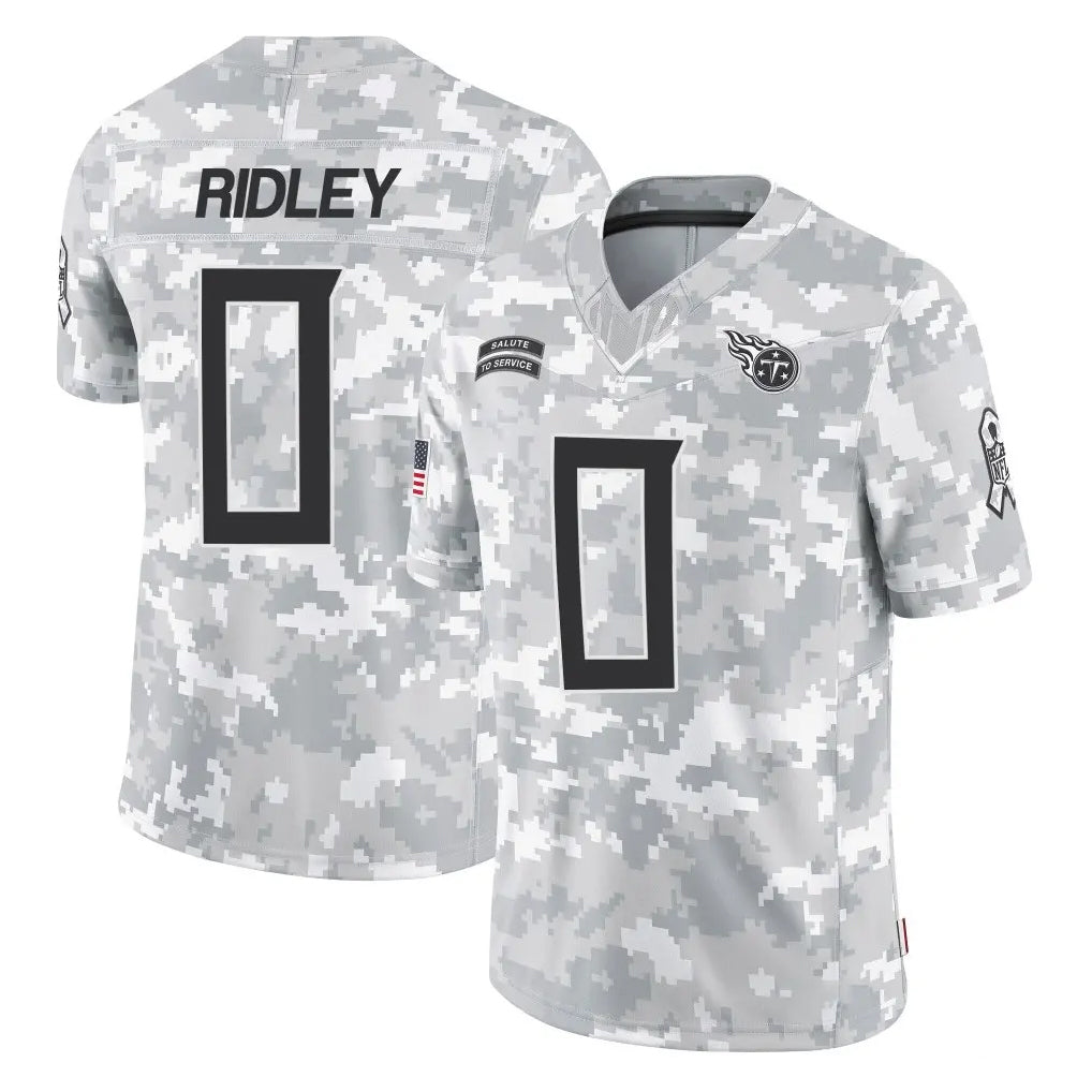 T.Titans #0 Calvin Ridley Player Arctic Camo Limited Salute to Service Home Game Ldoa Stitched Jerseys