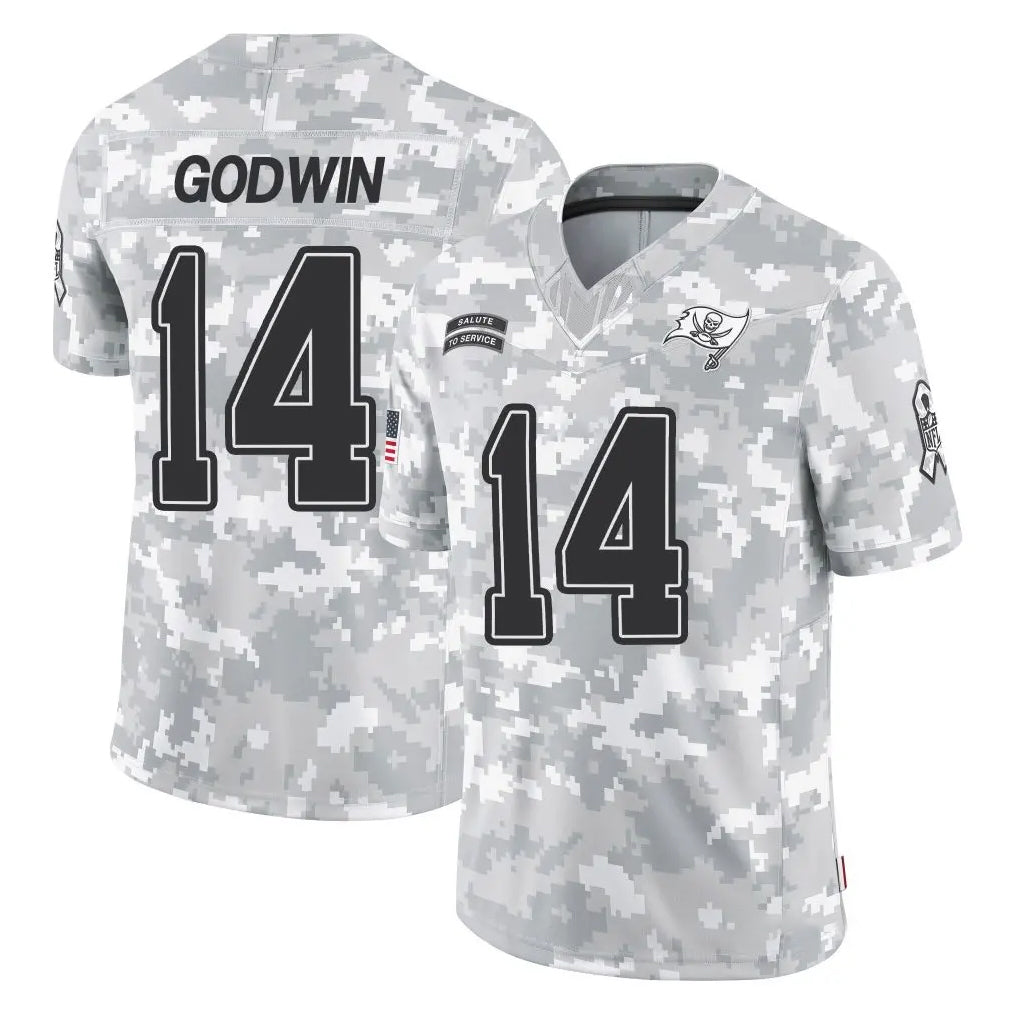 TB.Buccaneers #14 Chris Godwin Jr. Player Arctic Camo Limited Salute To Service Home Game Ldoa Stitched Jerseys