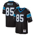 C.Panthers #85 Wesley Walls Player Black Mitchell & Ness Legacy Replica Ldoa Stitched Jerseys