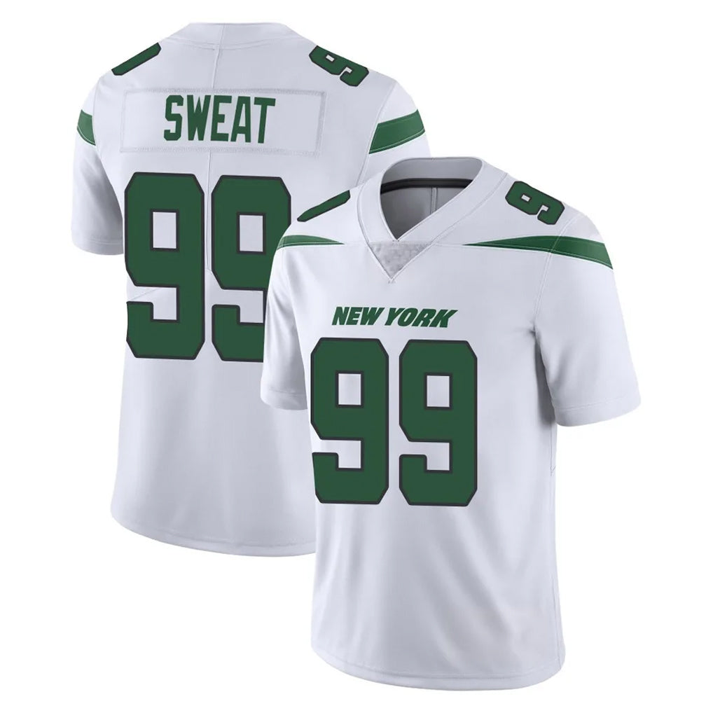 NY.Jets #99 T'Vondre Sweat Player White Spotlight Limited Vapor Home Game Ldoa Stitched Jerseys