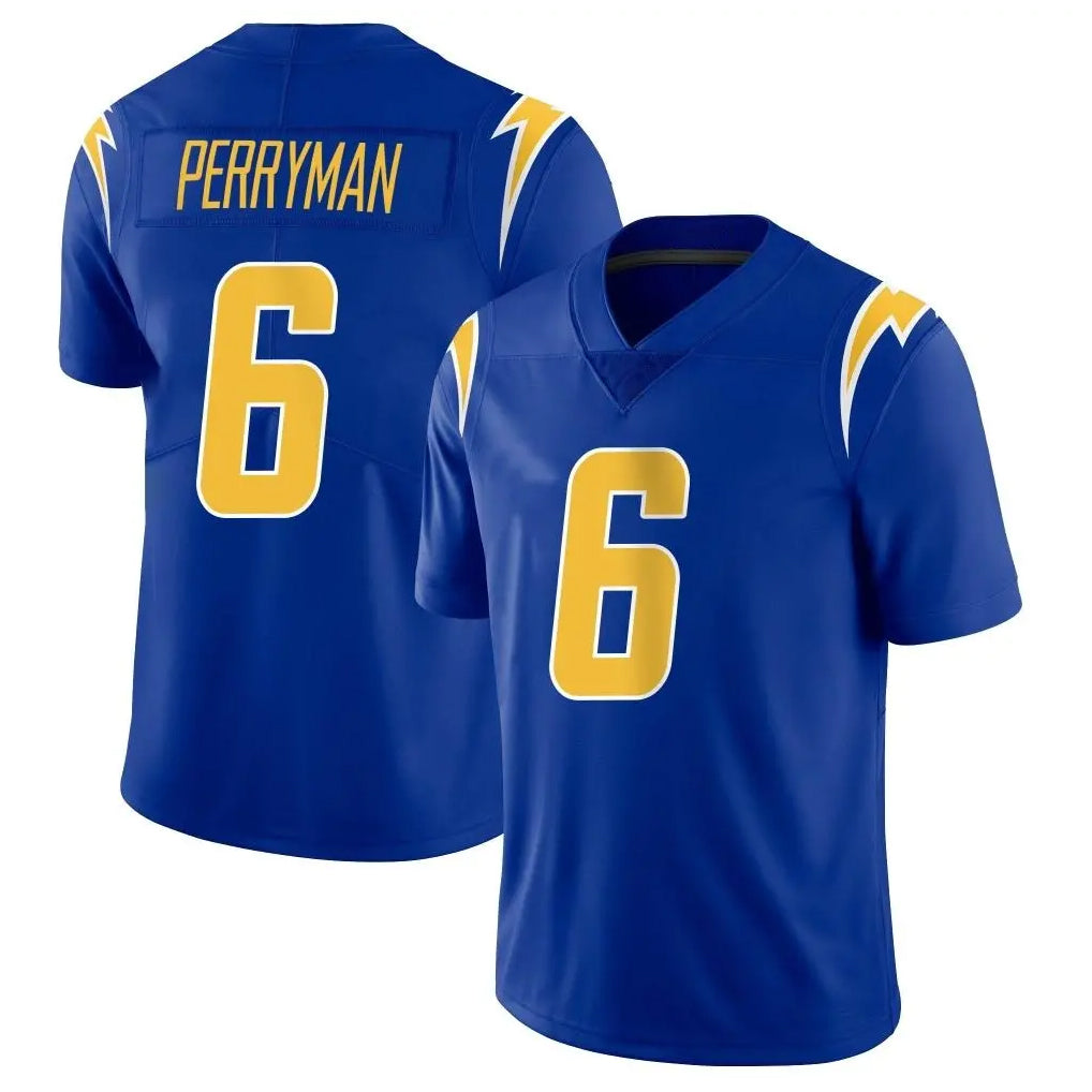 LA.Chargers #6 Denzel Perryman Player Royal Limited Vapor Home Game Ldoa Stitched Jerseys