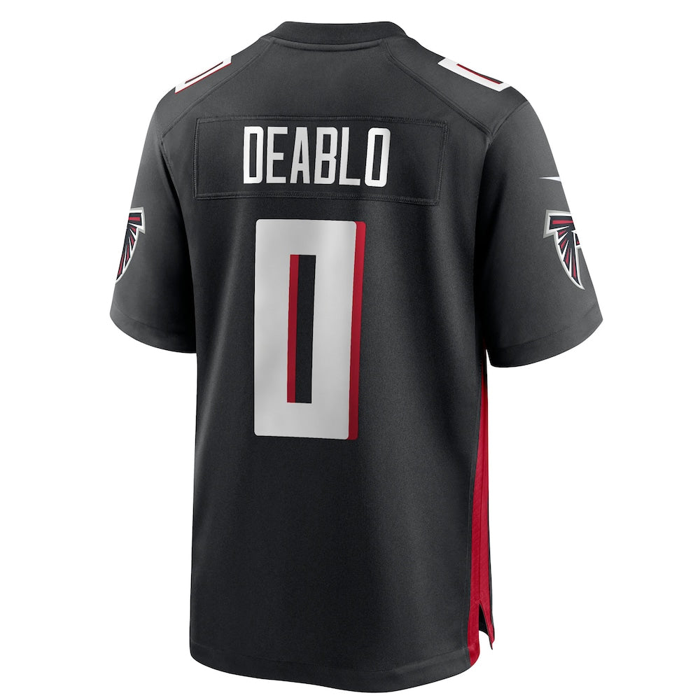 A.Falcons #0 Divine Deablo Player Black Home Game Ldoa Stitched Jerseys