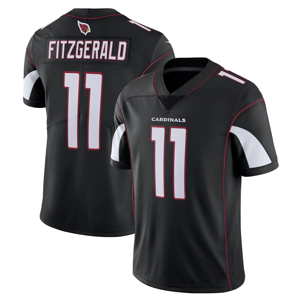 A.Cardinals #11 Larry Fitzgerald Player Black Vapor Limited Ldoa Stitched Jerseys
