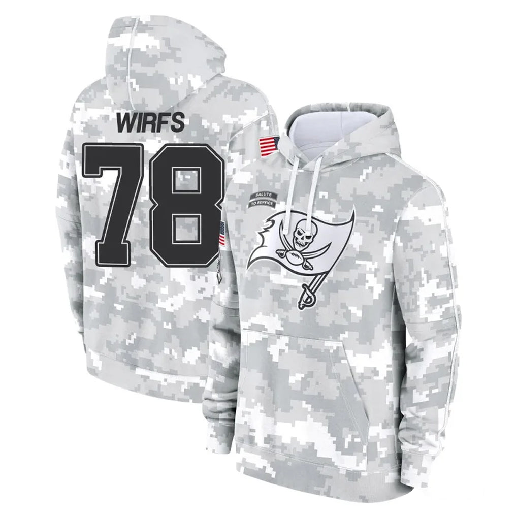 TB.Buccaneers #78 Tristan Wirfs Player Arctic Camo Limited Salute to Service Pullover Hoodies Game Ldoa Stitched Jerseys