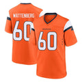 D.Broncos #60 Luke Wattenberg Player Orange Home Game Ldoa Stitched Jerseys