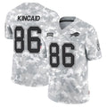 B.Bills #86 Dalton Kincaid Player Arctic Camo Salute to Service Limited Ldoa Stitched Jerseys