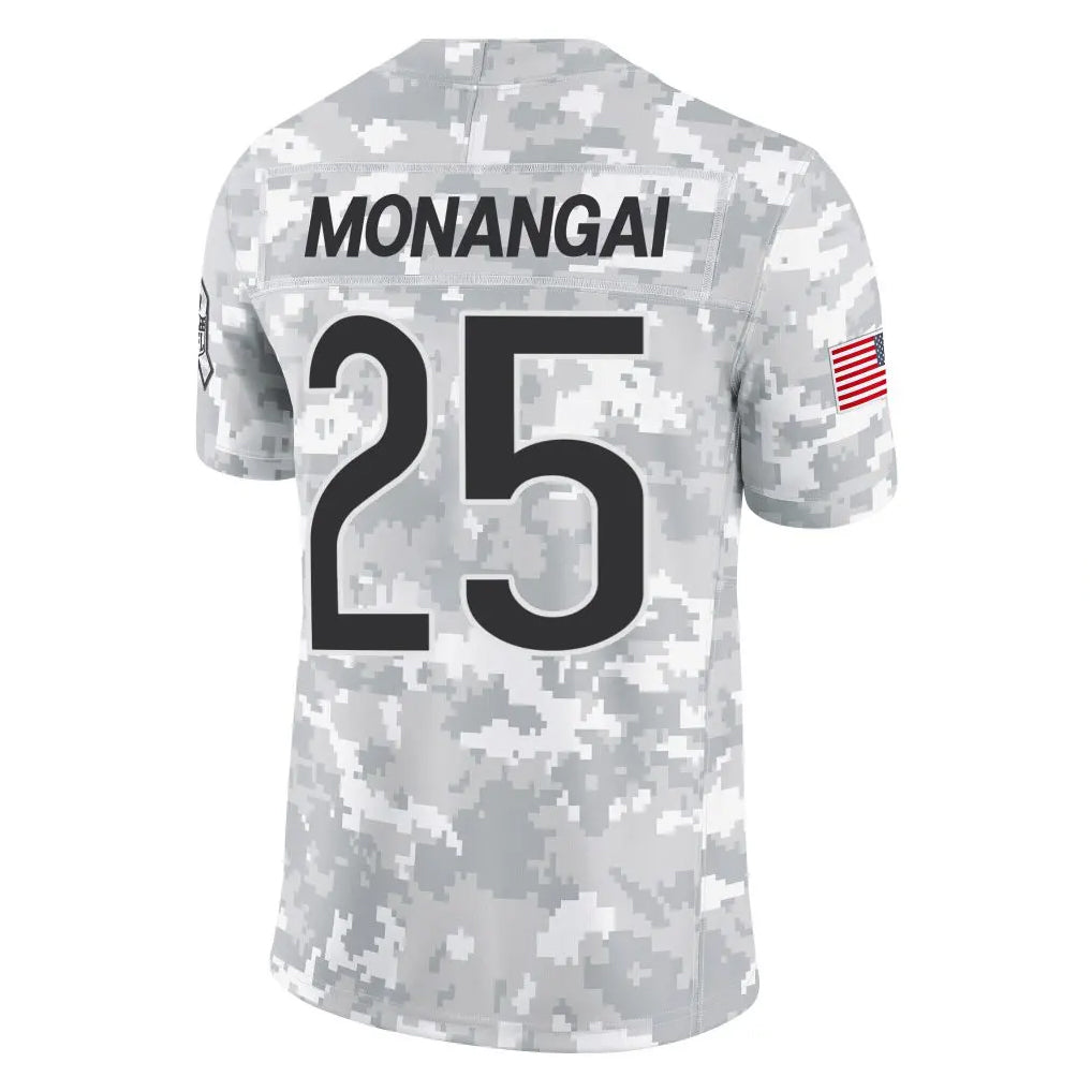 C.Bears #25 Kyle Monangai Player Arctic Camo Salute to Service Limited Ldoa Stitched Jerseys