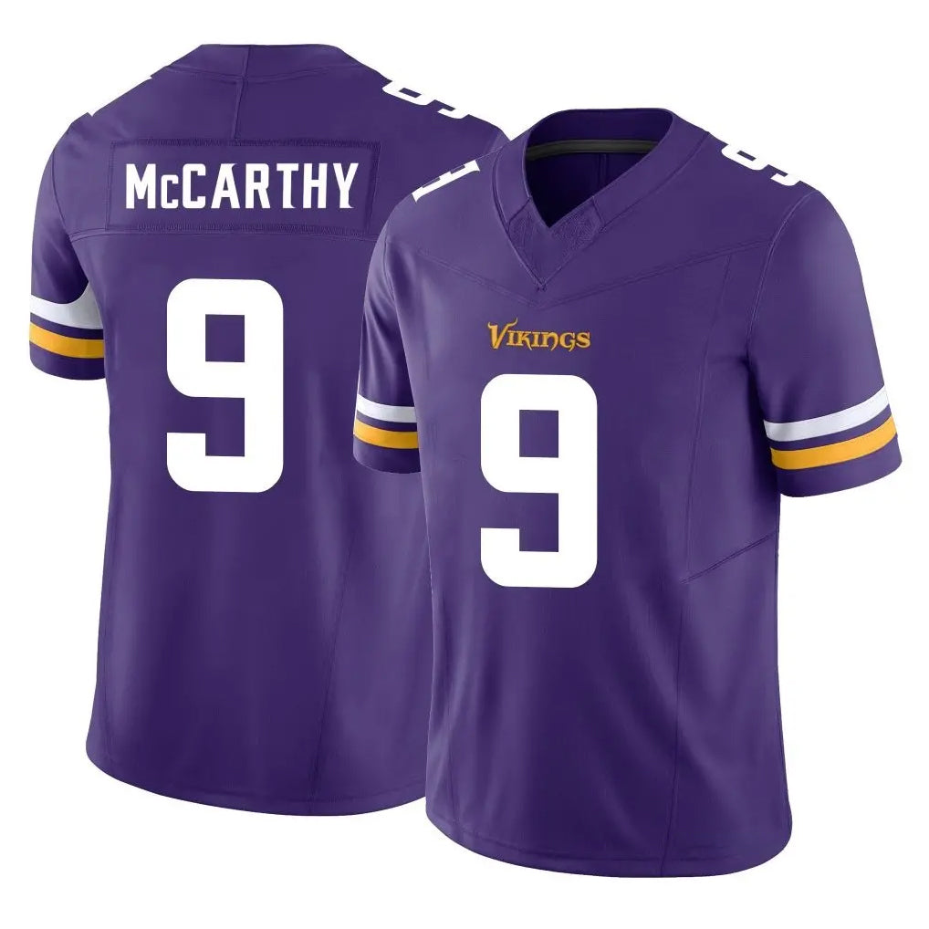 M.Vikings #9 J.J. McCarthy Player Purple Limited Vapor F.U.S.E. Home Game Ldoa Stitched Jerseys
