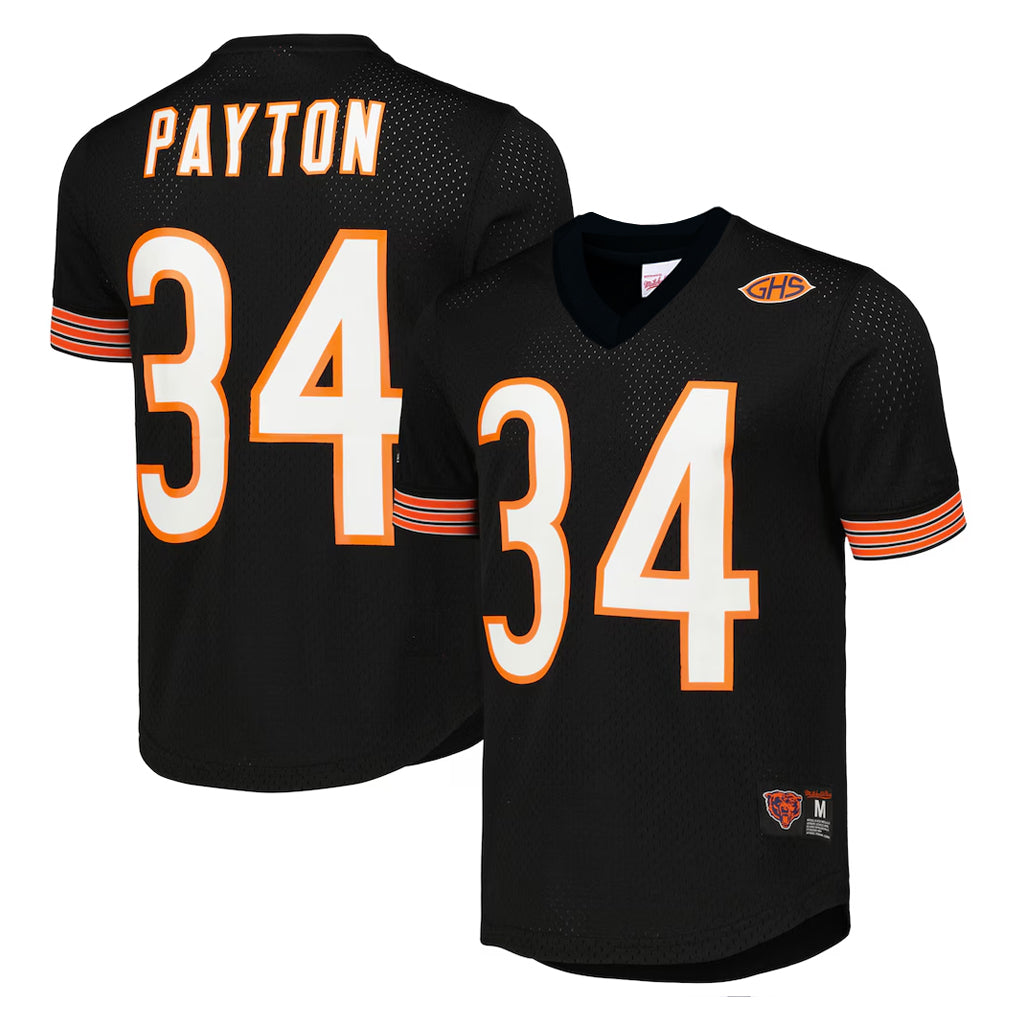 C.Bears #34 Walter Payton Player Navy 1985 Walter Payton Mitchell & Ness Throwback Retired Ldoa Stitched Jerseys