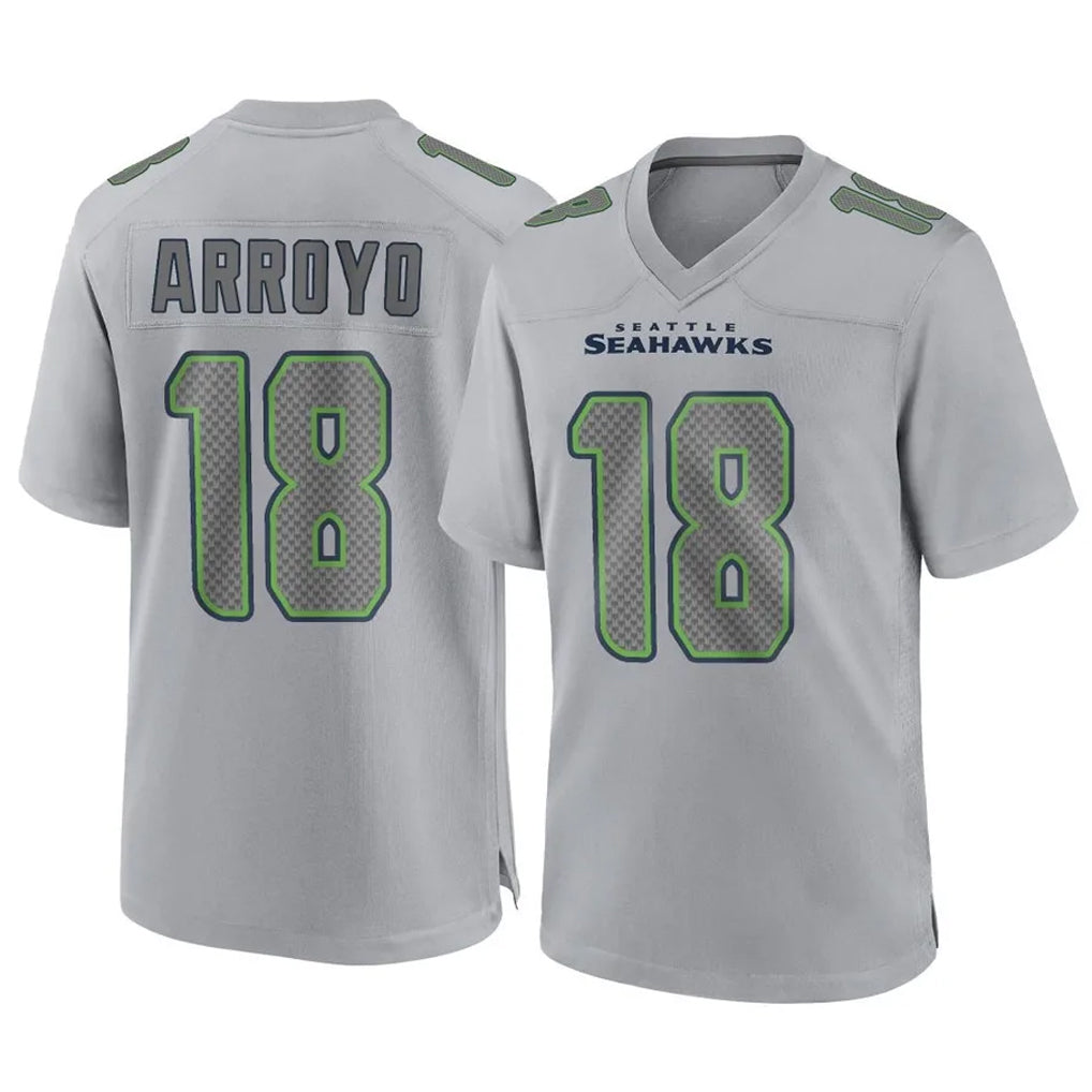 S.Seahawks #18 Elijah Arroyo Player Gray Atmosphere Fashion Home Game Ldoa Stitched Jerseys