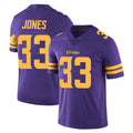 M.Vikings #33 Aaron Jones Sr. Player Purple Limited Color Rush Home Game Ldoa Stitched Jerseys