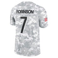 A.Falcons #7 Bijan Robinson Player Camo Salute to Service Limited Ldoa Stitched Jerseys