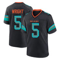 M.Dolphins #5 Jaylen Wright Player Black Pitch Rivalries Collection Home Game Ldoa Stitched Jerseys
