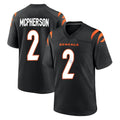 C.Bengals #2 Evan McPherson Player Black Home Game Ldoa Stitched Jerseys