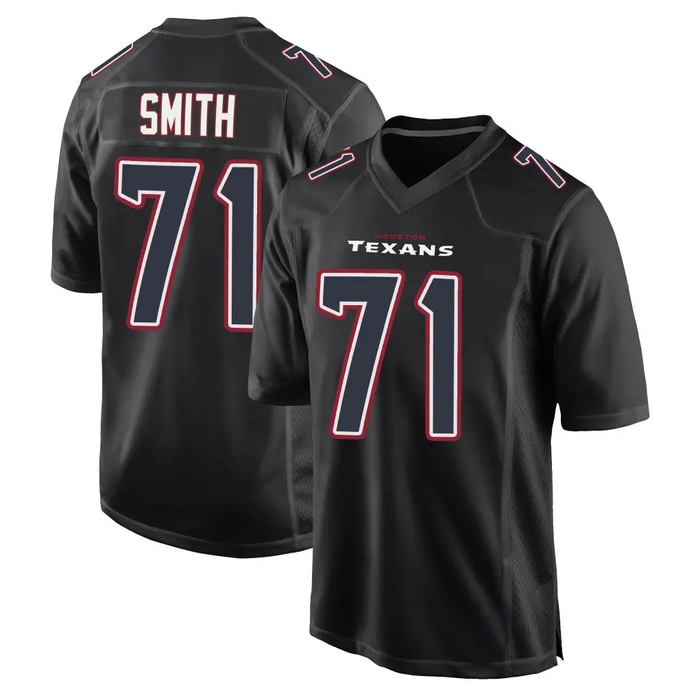 H.Texans #71 Braden Smith Player Black Fashion Home Game Ldoa Stitched Jerseys