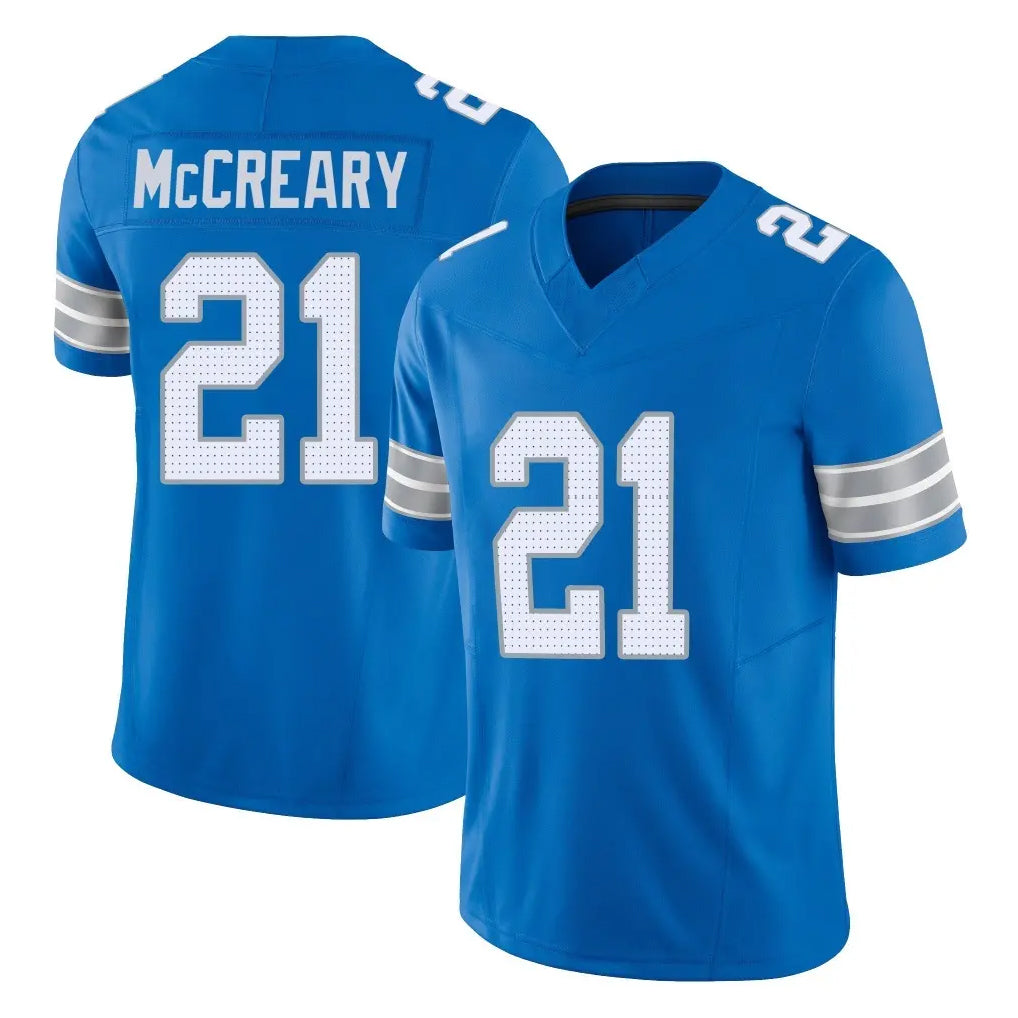 D.Lions #21 Roger McCreary Player Blue Limited Vapor F.U.S.E. Alternate Home Game Ldoa Stitched Jerseys