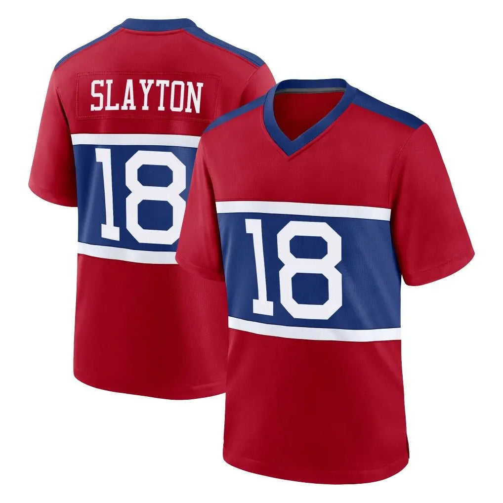 NY.Giants #18 Darius Slayton Player Red Century Home Game Ldoa Stitched Jerseys