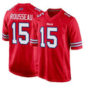 B.Bills #15 Greg Rousseau Player Red Home Game Ldoa Stitched Jerseys