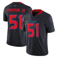 H.Texans #51 Will Anderson Jr. Player Navy Limited 2nd Alternate Vapor F.U.S.E. Home Game Ldoa Stitched Jerseys