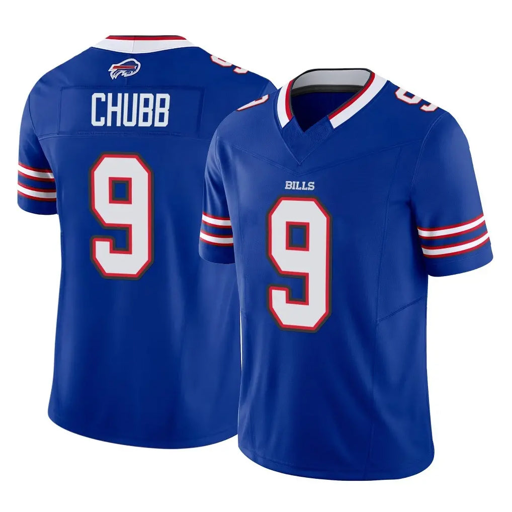 B.Bills #9 Bradley Chubb Player Royal Vapor F.U.S.E. Limited Home Game Ldoa Stitched Jerseys