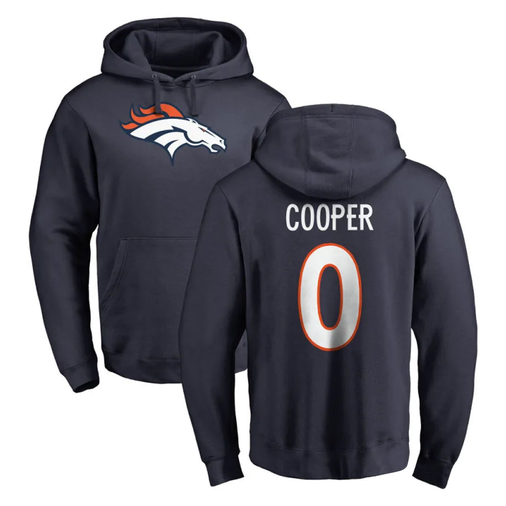 D.Broncos #0 Jonathon Cooper Player Navy Pullover Hoodie Limited Ldoa Stitched Jerseys