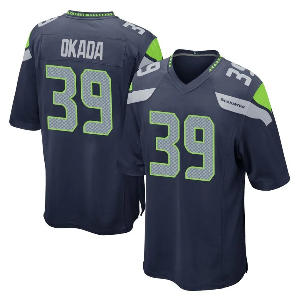 S.Seahawks #39 Ty Okada Player Navy Home Game Ldoa Stitched Jerseys