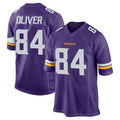 M.Vikings #84 Josh Oliver Player Purple Home Game Ldoa Stitched Jerseys