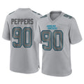 C.Panthers #90 Julius Peppers Player Gray Atmosphere Fashion Game Ldoa Stitched Jerseys