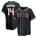 A.Diamondbacks #14 Gabriel Moreno Player Black Home Game Ldoa Stitched Jerseys