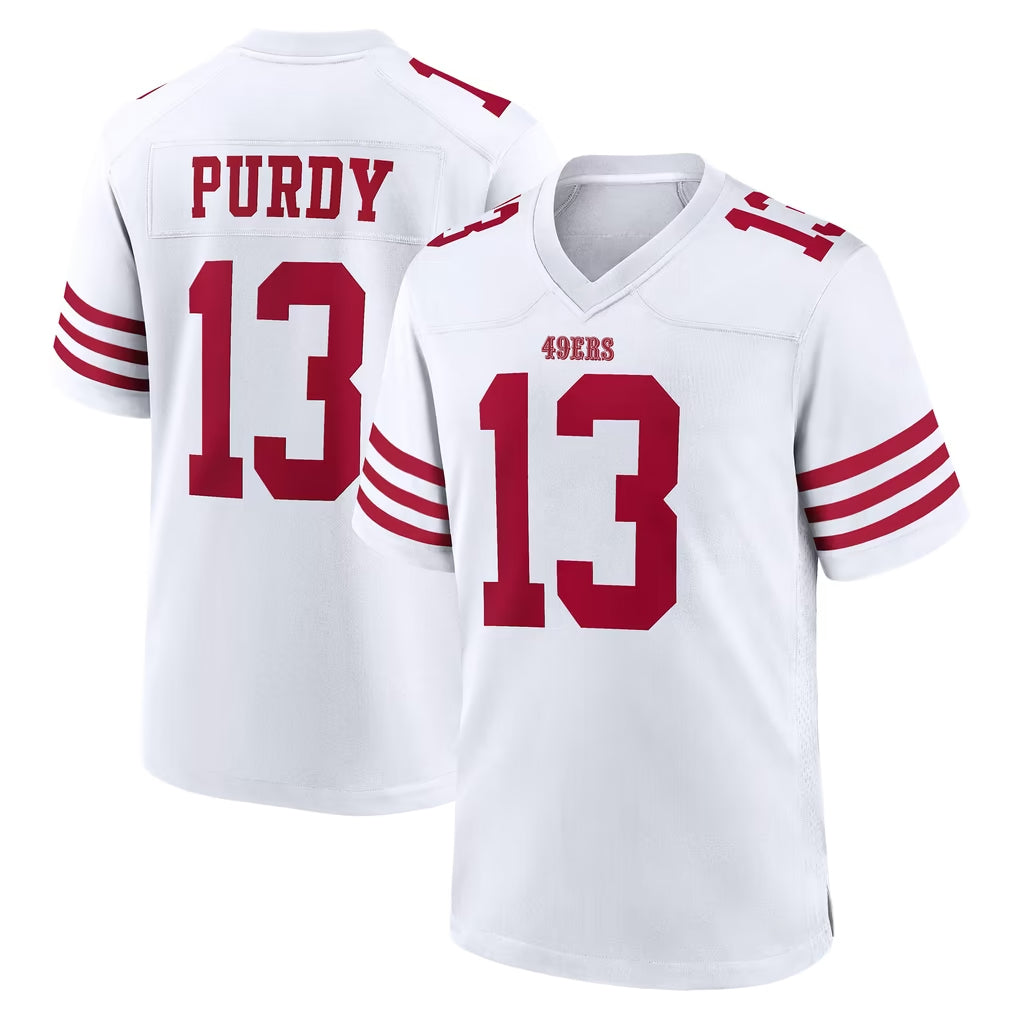 SF.49ers #13 Brock Purdy Player White Game Home Ldoa Stitched Jerseys