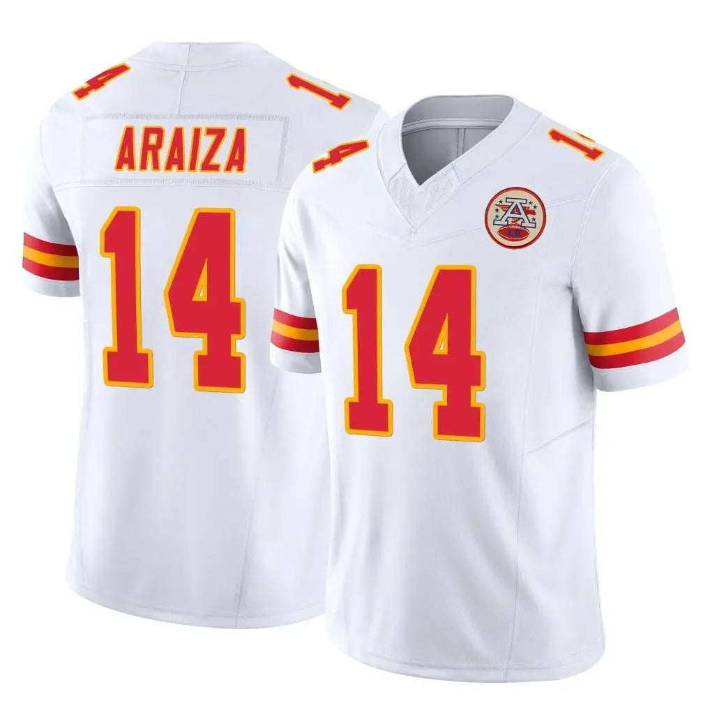 KC.Chiefs #14 Matt Araiza Player White Limited Vapor F.U.S.E. Home Game Ldoa Stitched Jerseys
