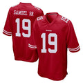 SF.49ers #19 Deebo Samuel Sr. Player Red Home Game Ldoa Stitched Jerseys