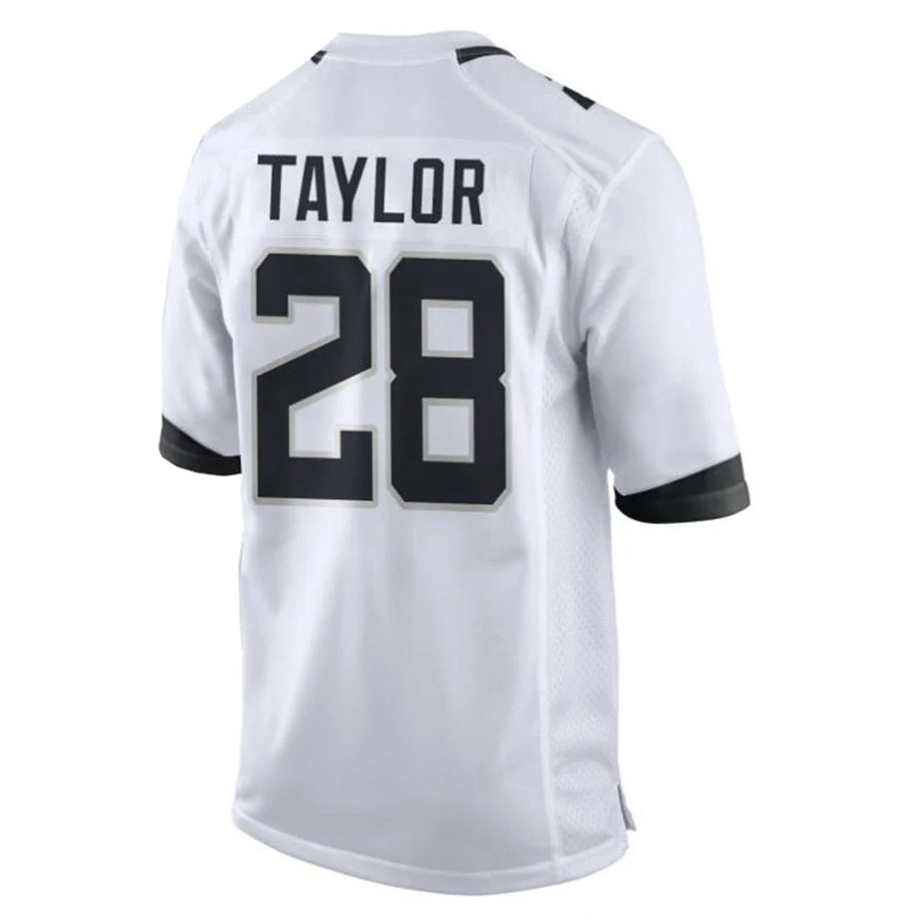 J.Jaguars #28 Fred Taylor Player White Home Game Ldoa Stitched Jerseys