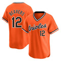 B.Orioles #12 Dylan Beavers Player Orange T-shirt Limited Home Game Ldoa Stitched Jerseys