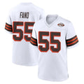 C.Browns #55 Spencer Fano Player White Alternate Home Game Ldoa Stitched Jerseys