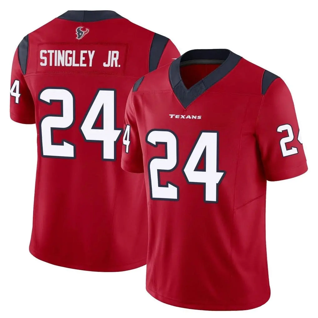 H.Texans #24 Derek Stingley Jr. Player Red Limited Vapor F.U.S.E. Home Game Ldoa Stitched Jerseys