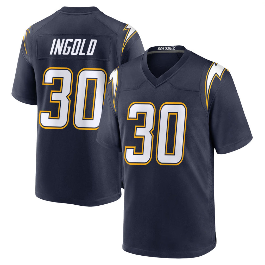 LA.Chargers #30 Alec Ingold Player Navy Alternate Home Game Ldoa Stitched Jerseys