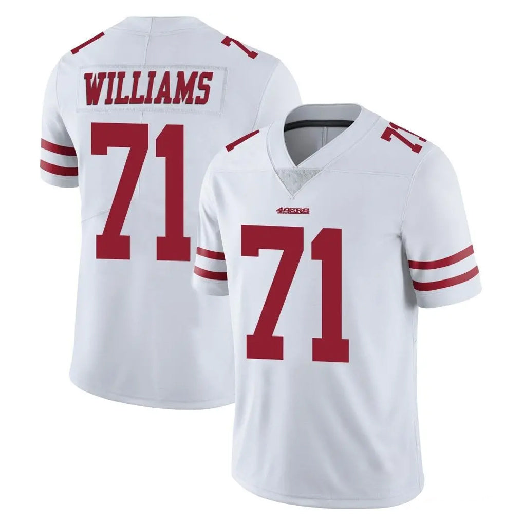 SF.49ers #71 Trent Williams Player White Limited Vapor Untouchable Home Game Ldoa Stitched Jerseys